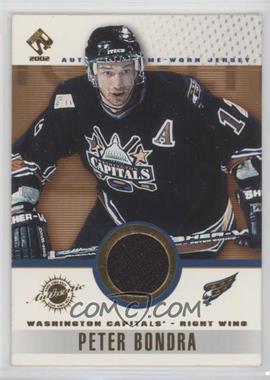 2001-02 Pacific Private Stock - Game-Used Gear #99 - Peter Bondra [Poor to Fair]