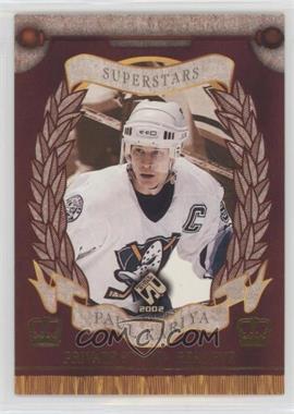 2001-02 Pacific Private Stock - Reserve Superstars #1 - Paul Kariya