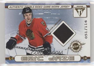 2001-02 Pacific Private Stock Titanium - Authentic Double-Sided Game-Worn Jersey - Patch Variation #24 - Eric Daze, Mark Bell /116