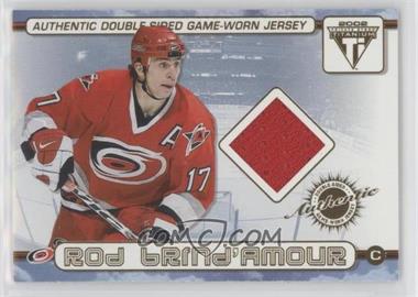 2001-02 Pacific Private Stock Titanium - Authentic Double-Sided Game-Worn Jersey #46 - Rod Brind'Amour, Erik Cole