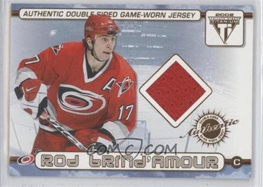 2001-02 Pacific Private Stock Titanium - Authentic Double-Sided Game-Worn Jersey #46 - Rod Brind'Amour, Erik Cole