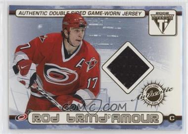 2001-02 Pacific Private Stock Titanium - Authentic Double-Sided Game-Worn Jersey #46 - Rod Brind'Amour, Erik Cole