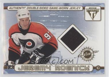 2001-02 Pacific Private Stock Titanium - Authentic Double-Sided Game-Worn Jersey #50 - Jeremy Roenick, John LeClair