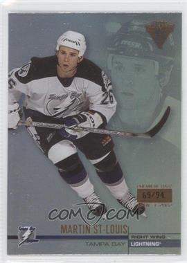 2001-02 Pacific Private Stock Titanium - [Base] - Premiere Date #128 - Martin St. Louis /94