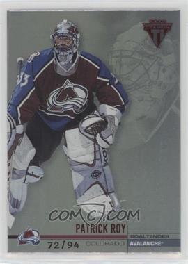 2001-02 Pacific Private Stock Titanium - [Base] - Red #36 - Patrick Roy /94