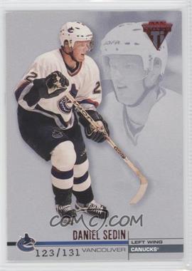 2001-02 Pacific Private Stock Titanium - [Base] - Retail Red #138 - Daniel Sedin /131