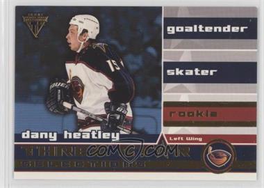 2001-02 Pacific Private Stock Titanium - Three Star Selections #21 - Dany Heatley [Noted]