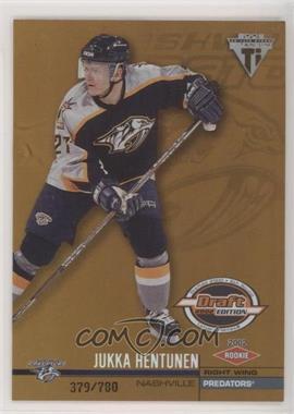 2001-02 Pacific Private Stock Titanium Draft Edition - [Base] #143 - Jukka Hentunen /780