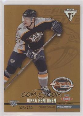 2001-02 Pacific Private Stock Titanium Draft Edition - [Base] #143 - Jukka Hentunen /780