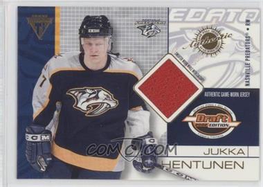 2001-02 Pacific Private Stock Titanium Draft Edition - [Base] #50 - Jukka Hentunen