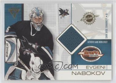 2001-02 Pacific Private Stock Titanium Draft Edition - [Base] #86 - Evgeni Nabokov