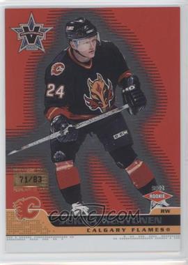 2001-02 Pacific Vanguard - [Base] - Premiere Date #105 - Rookie - Jukka Hentunen /83