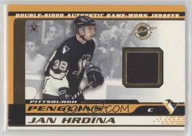 2001-02 Pacific Vanguard - Double-Sided Authentic Game-Used Memorabilia #24 - Jan Hrdina, Bob Boughner