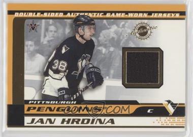 2001-02 Pacific Vanguard - Double-Sided Authentic Game-Used Memorabilia #24 - Jan Hrdina, Bob Boughner