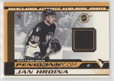 2001-02 Pacific Vanguard - Double-Sided Authentic Game-Used Memorabilia #24 - Jan Hrdina, Bob Boughner