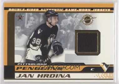 2001-02 Pacific Vanguard - Double-Sided Authentic Game-Used Memorabilia #24 - Jan Hrdina, Bob Boughner