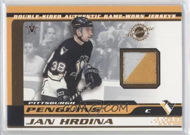 2001-02 Pacific Vanguard - Double-Sided Authentic Game-Used Memorabilia #24 - Jan Hrdina, Bob Boughner