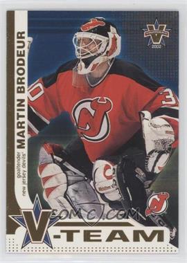 2001-02 Pacific Vanguard - V-Team #5 - Martin Brodeur