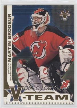 2001-02 Pacific Vanguard - V-Team #5 - Martin Brodeur