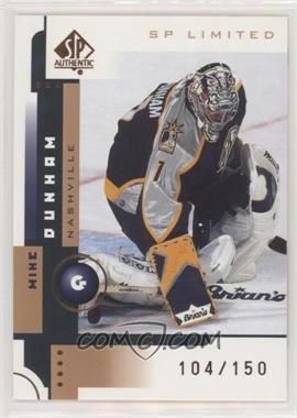 2001-02 SP Authentic - [Base] - SP Limited #46 - Mike Dunham /150