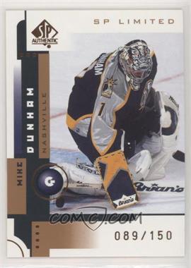 2001-02 SP Authentic - [Base] - SP Limited #46 - Mike Dunham /150