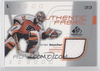 2001-02 SP Game Used Edition - Authentic Fabric #AF-BB - Brian Boucher