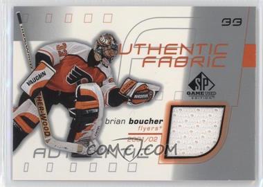 2001-02 SP Game Used Edition - Authentic Fabric #AF-BB - Brian Boucher