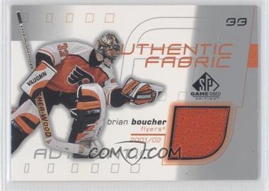 2001-02 SP Game Used Edition - Authentic Fabric #AF-BB - Brian Boucher