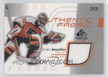 2001-02 SP Game Used Edition - Authentic Fabric #AF-BB - Brian Boucher