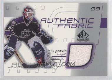 2001-02 SP Game Used Edition - Authentic Fabric #AF-FP - Felix Potvin