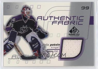2001-02 SP Game Used Edition - Authentic Fabric #AF-FP - Felix Potvin