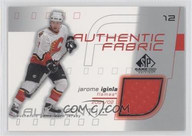 2001-02 SP Game Used Edition - Authentic Fabric #AF-JI - Jarome Iginla