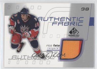 2001-02 SP Game Used Edition - Authentic Fabric #AF-RF.2 - Rico Fata