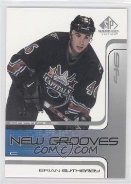 2001-02 SP Game Used Edition - [Base] #100 - New Grooves - Brian Sutherby /499