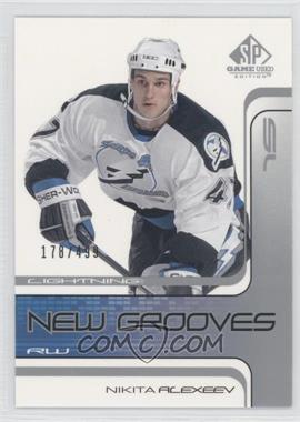 2001-02 SP Game Used Edition - [Base] #98 - New Grooves - Nikita Alexeev /499