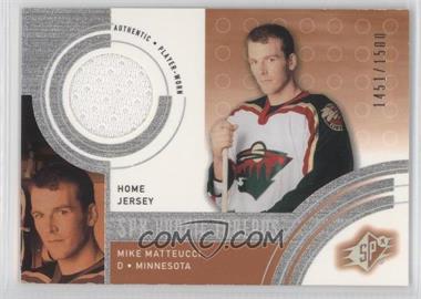 2001-02 SPx - [Base] #141.1 - Mike Matteucci (Home Jersey) /1500