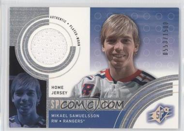 2001-02 SPx - [Base] #144.1 - Mikael Samuelsson (Home Jersey) /1500