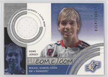 2001-02 SPx - [Base] #144.1 - Mikael Samuelsson (Home Jersey) /1500