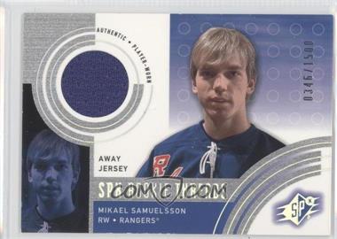 2001-02 SPx - [Base] #144.2 - Mikael Samuelsson (Away Jersey) /1500