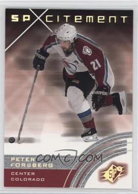 2001-02 SPx - [Base] #72 - Peter Forsberg