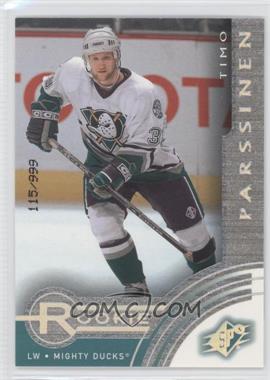 2001-02 SPx - [Base] #91 - Timo Parssinen /999