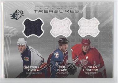 2001-02 SPx - Hidden Treasures #TT-KBL - Rostislav Klesla, Rob Blake, Nicklas Lidstrom