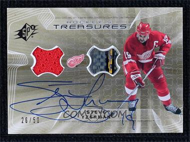 2001-02 SPx - Hockey's Treasures - Autographs #ST-SY - Steve Yzerman /50