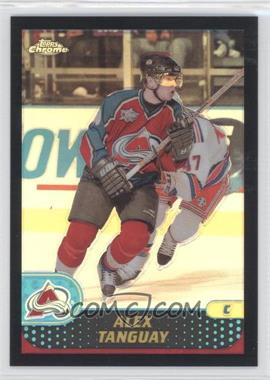 2001-02 Topps Chrome - [Base] - Black Refractor #12 - Alex Tanguay /50