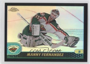 2001-02 Topps Chrome - [Base] - Black Refractor #120 - Manny Fernandez /50