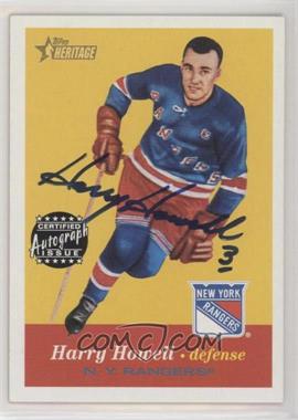 2001-02 Topps Heritage - Certified Autograph Issue #A-HH - Harry Howell