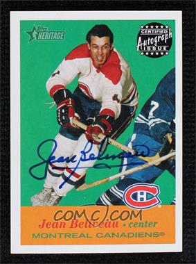 2001-02 Topps Heritage - Certified Autograph Issue #A-JBe - Jean Beliveau