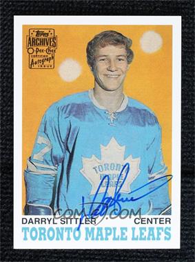 2001-02 Topps/O-Pee-Chee Archives - [Base] - Autographs #39 - Darryl Sittler