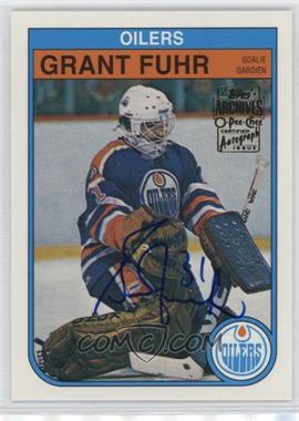 2001-02 Topps/O-Pee-Chee Archives - [Base] - Autographs #91 - Grant Fuhr