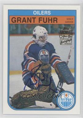 2001-02 Topps/O-Pee-Chee Archives - [Base] - Autographs #91 - Grant Fuhr